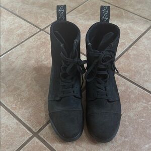 Black Xena construction boots